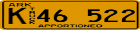 Trailer License Plate